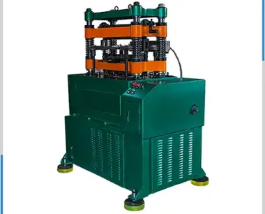 Fin making machine of plate and bar heat exchanger