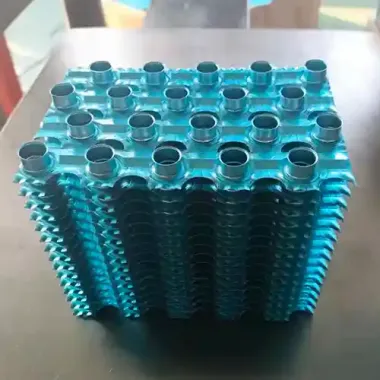 Heat exchanger fin machine