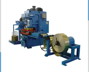 fin press machine of heat exchanger