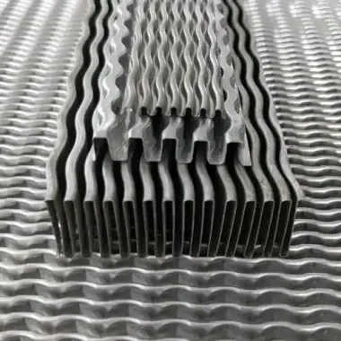 Oil cooler fin machine for aluminum heat exchangers