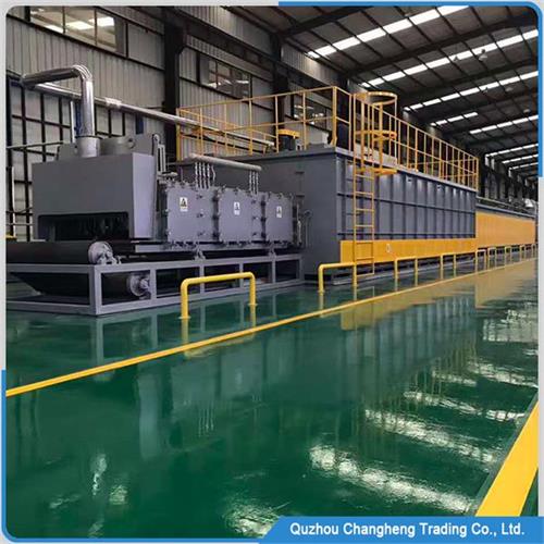 Continuous tunnel type Natural gas brazing oven
