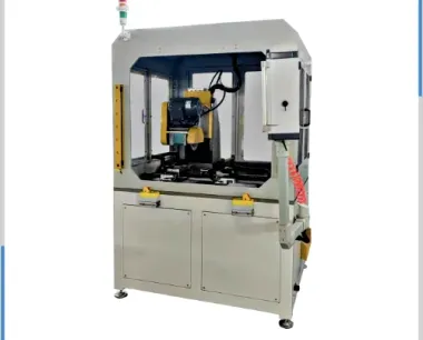 Condenser tube grooving machine