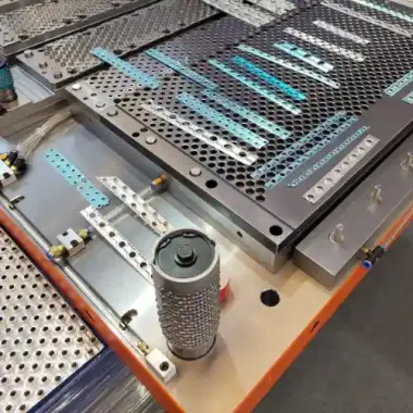 HVAC fin die for heat exchanger
