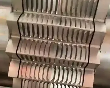 Aluminum fin machine of radiators and condensers