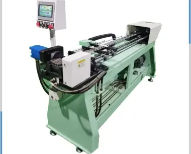 Tube bending machine for heat exchangers