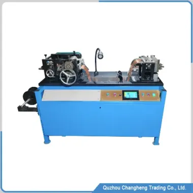 Radiator flat fin machine